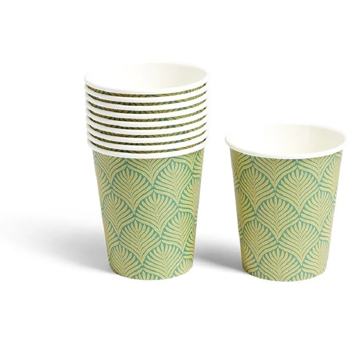 Best Gifi Lot de 10 gobelets en carton 25cl Ø7,5xH15cm