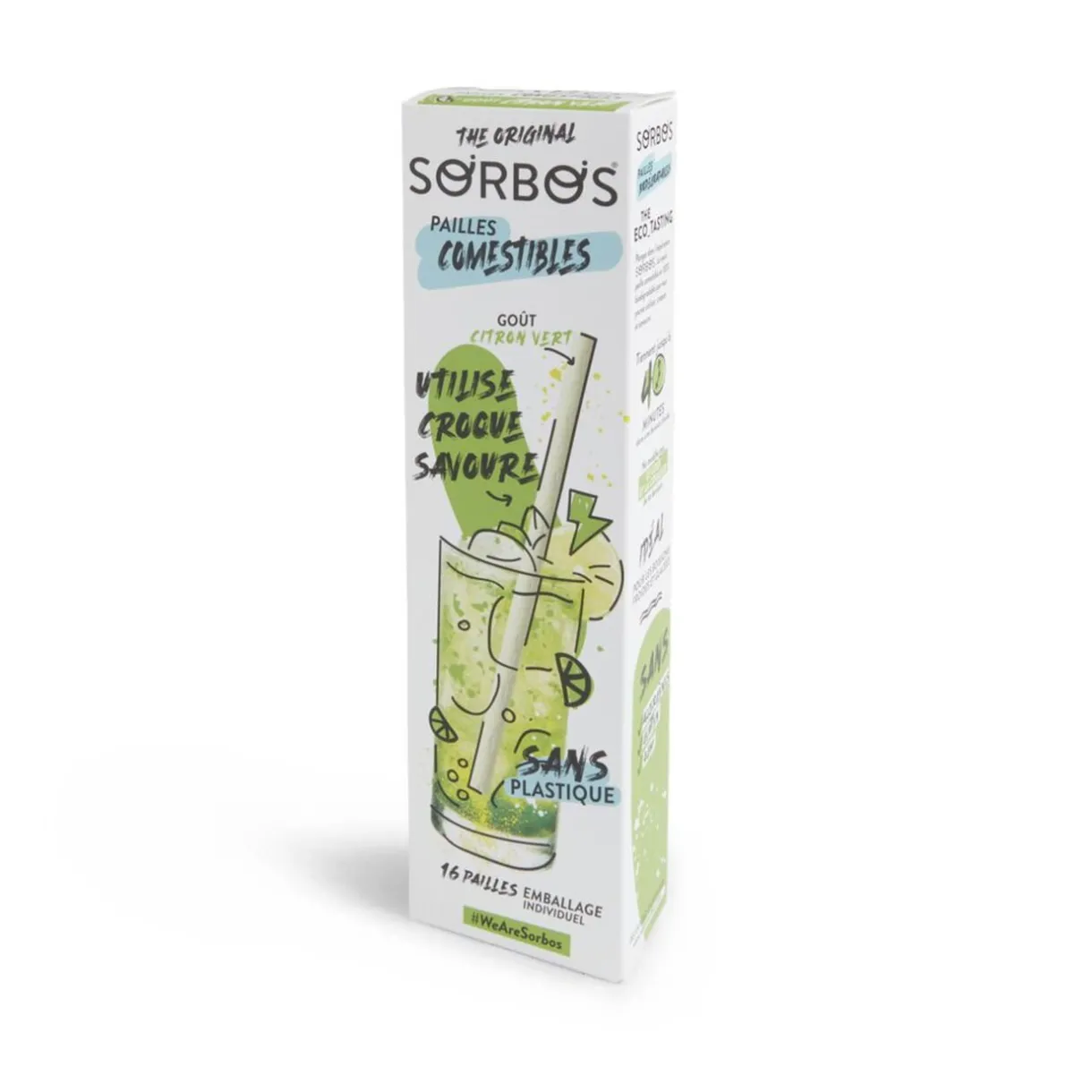 Clearance Gifi Lot de 6 pailles comestibles