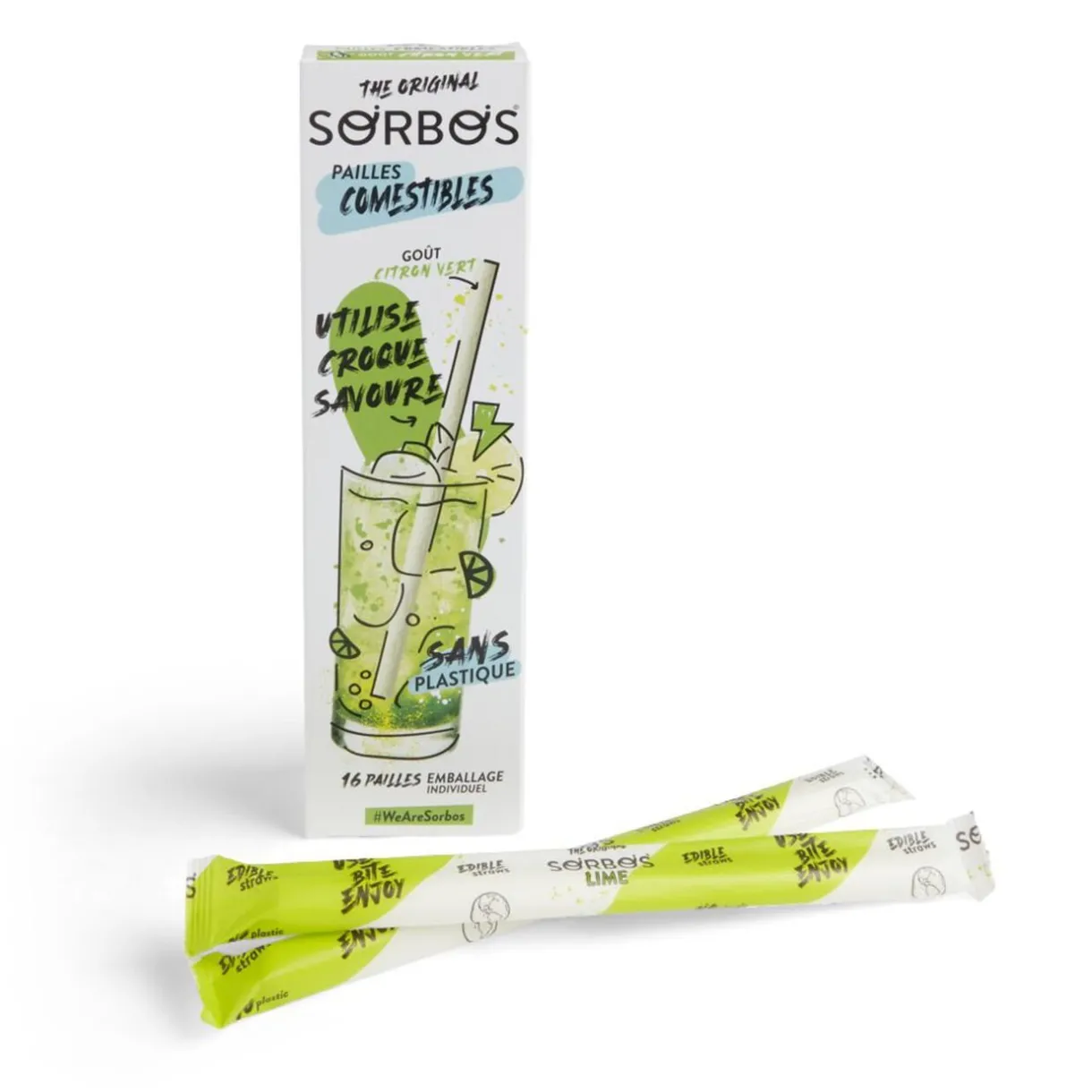 Clearance Gifi Lot de 6 pailles comestibles