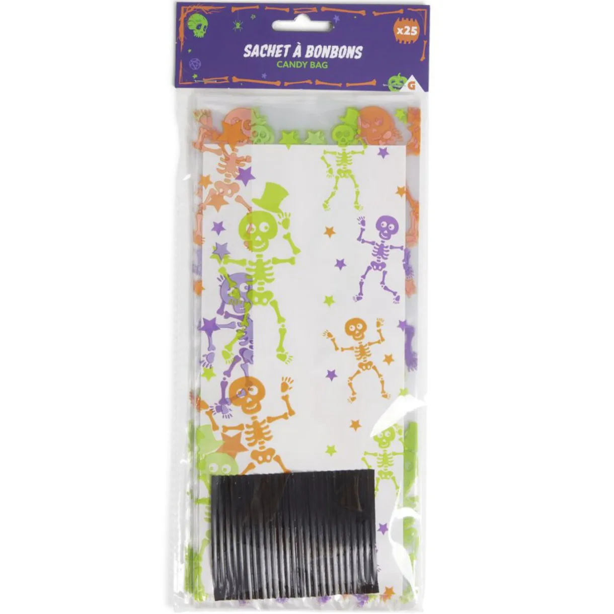 Best Gifi Lot de 25 sachets à bonbons pour Halloween - 3 modèles