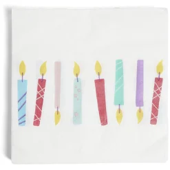 Clearance Gifi Lot de 16 serviettes motif bougies papier 33x33cm