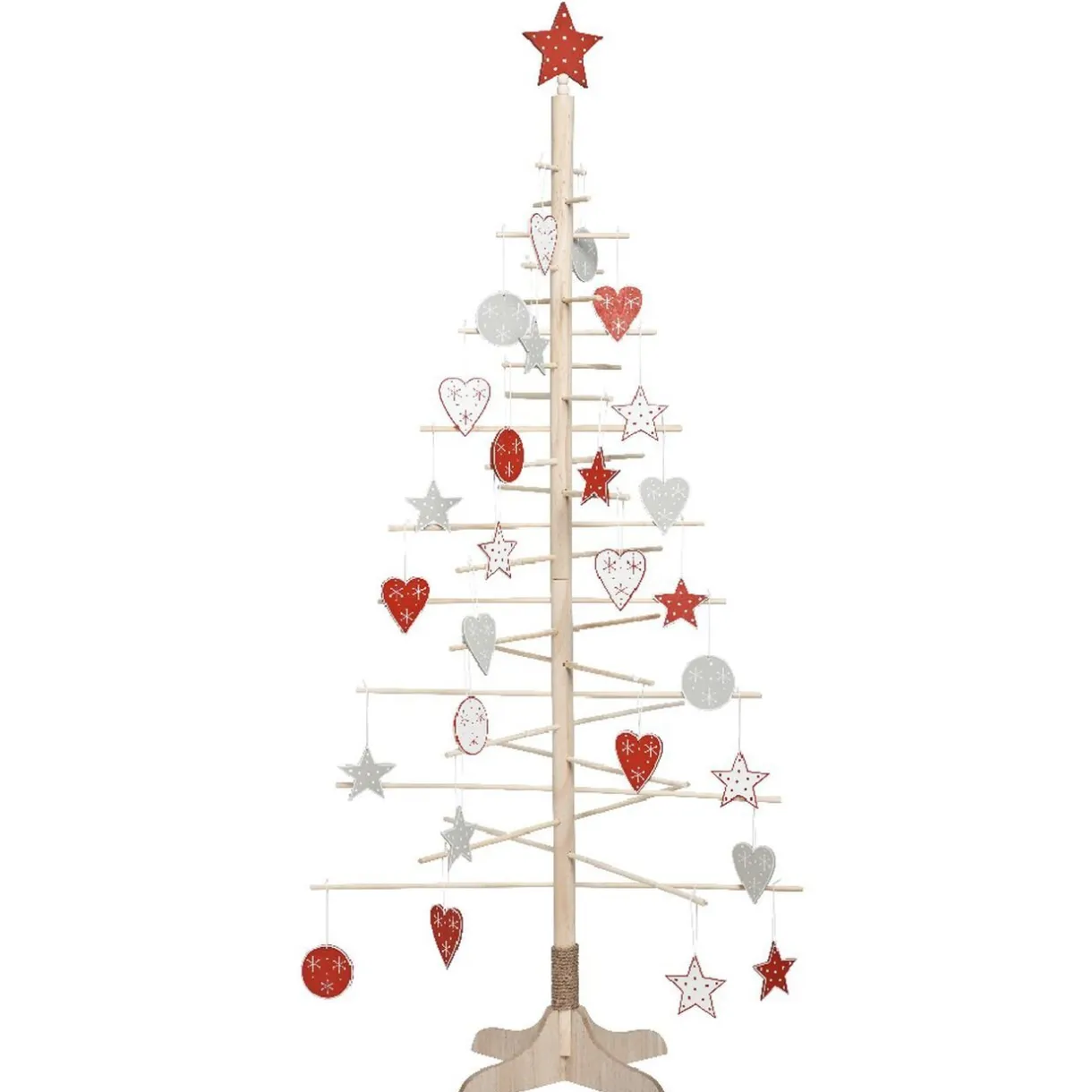 Sale Gifi Lot sapin de Noël en bois et 30 décorations