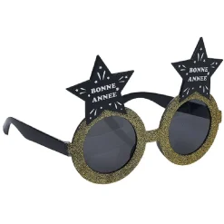 Outlet Gifi Lunettes Bonne année en forme d'étoile noir et argenté