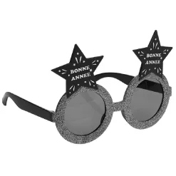 Outlet Gifi Lunettes Bonne année en forme d'étoile noir et argenté