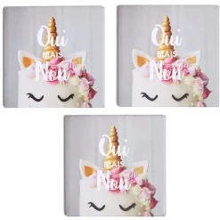 Gifi Magnet citation 5x5cm - 3 modèles^ Cadeaux