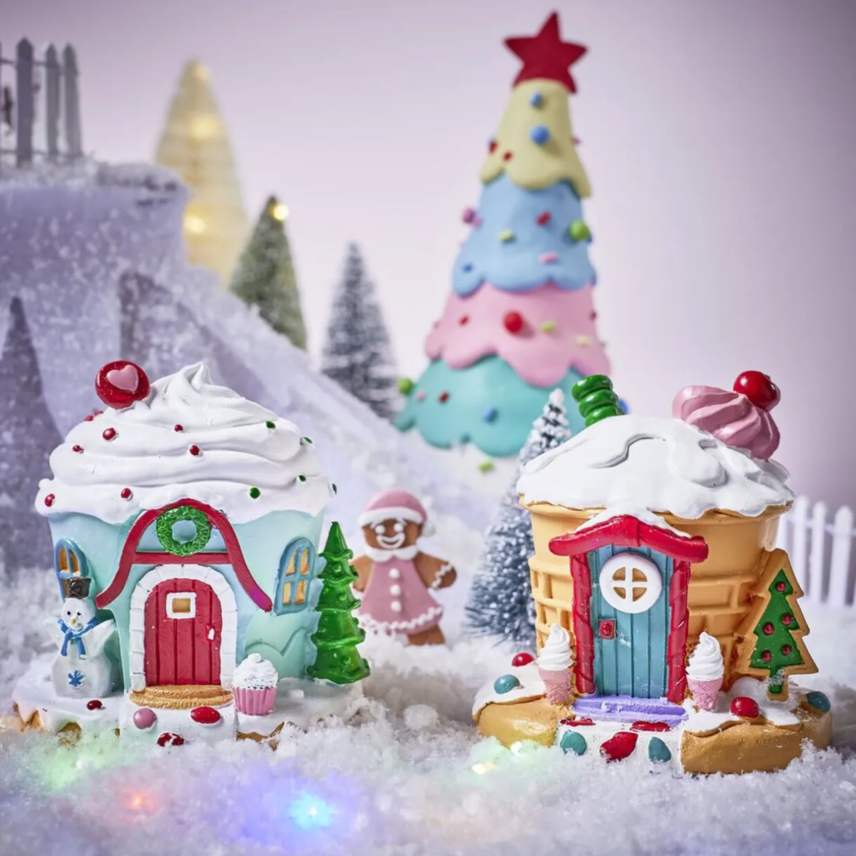 Clearance Gifi Maison cupcake lumineuse - 2 modèles