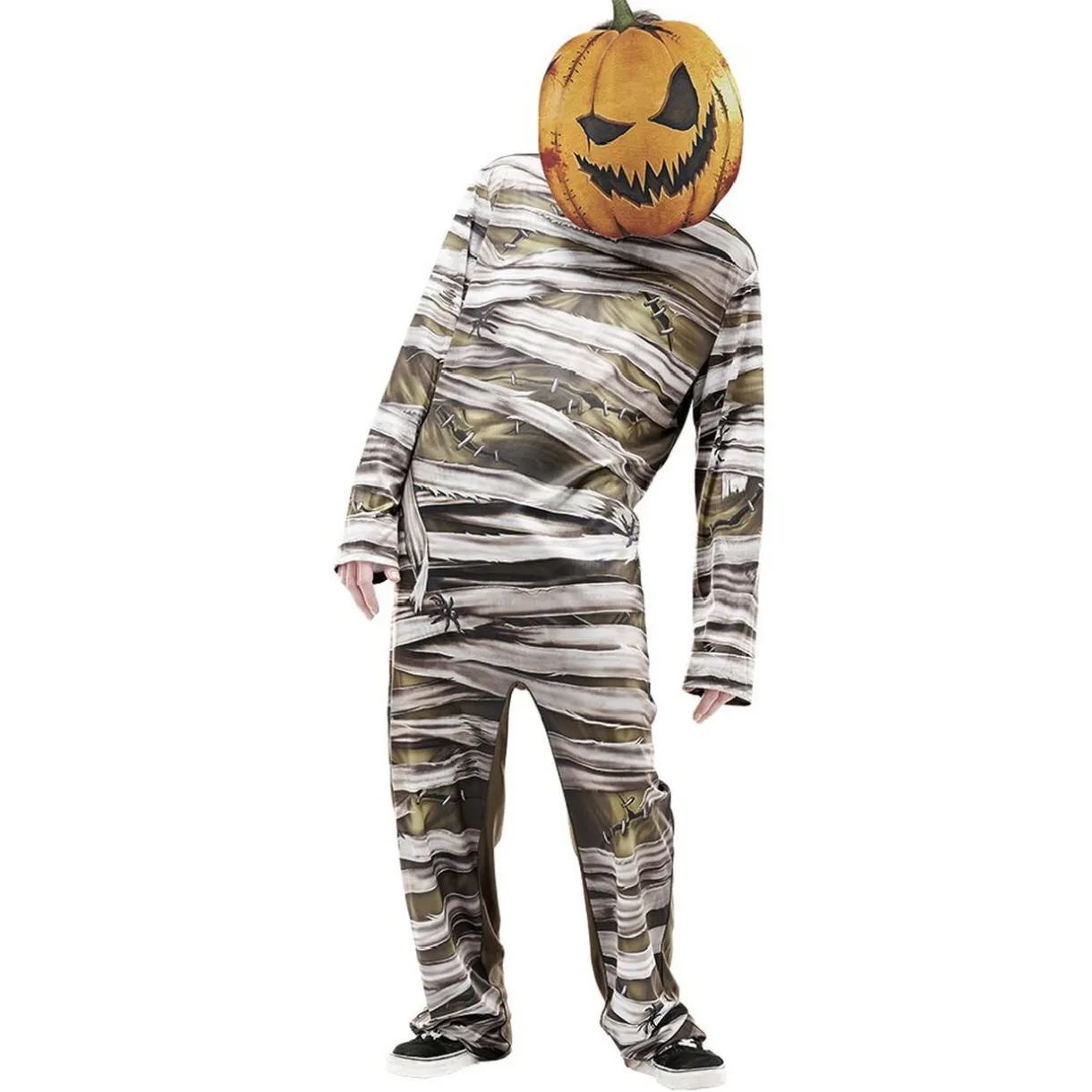 Sale Gifi Masque adulte Halloween grosse tête de citrouille orange et noir