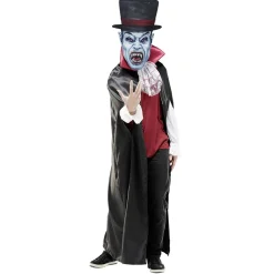 Best Gifi Masque adulte Halloween grosse tête vampire avec chapeau bleu noir