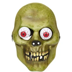 Clearance Gifi Masque enfant Halloween zombie vert yeux exorbités rouges