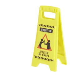 New Gifi Mini panneau "Attention apéritif en cours" H24,5cm