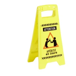 New Gifi Mini panneau "Attention apéritif en cours" H24,5cm