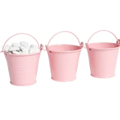 Outlet Gifi Mini seau rose x3