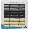 Outlet Gifi Minis crackers gris noirs crèmes x8