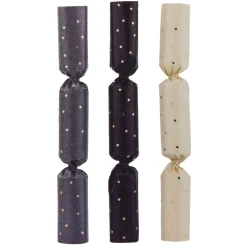 Outlet Gifi Minis crackers gris noirs crèmes x8