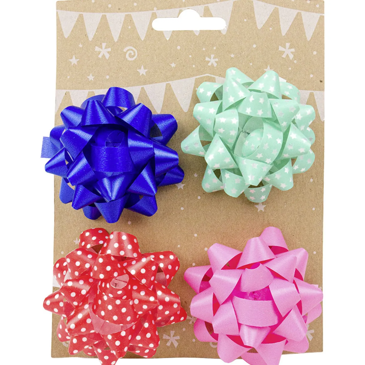 Gifi Noeud adhésif multicolore emballage cadeau x4^ Loisirs Créatifs Et Emballage Cadeau