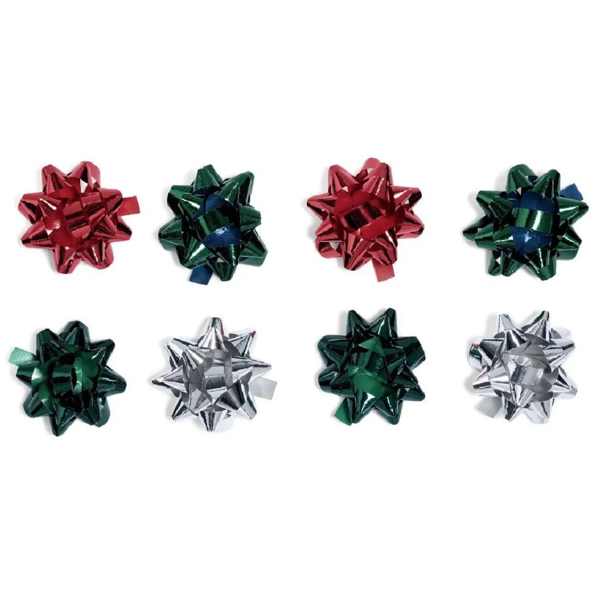 Gifi Noeud brillant vert rouge gris pour emballage cadeau x8^ Loisirs Créatifs Et Emballage Cadeau