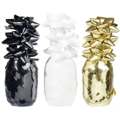 Gifi Noeud métallisé x9 avec bolduc x3 doré blanc noir^ Loisirs Créatifs Et Emballage Cadeau