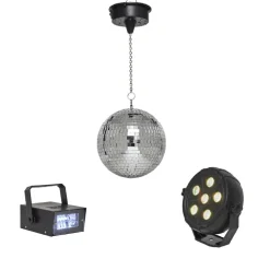Online Gifi Pack Disco 3 effets de lumière boule à facette stroboscope