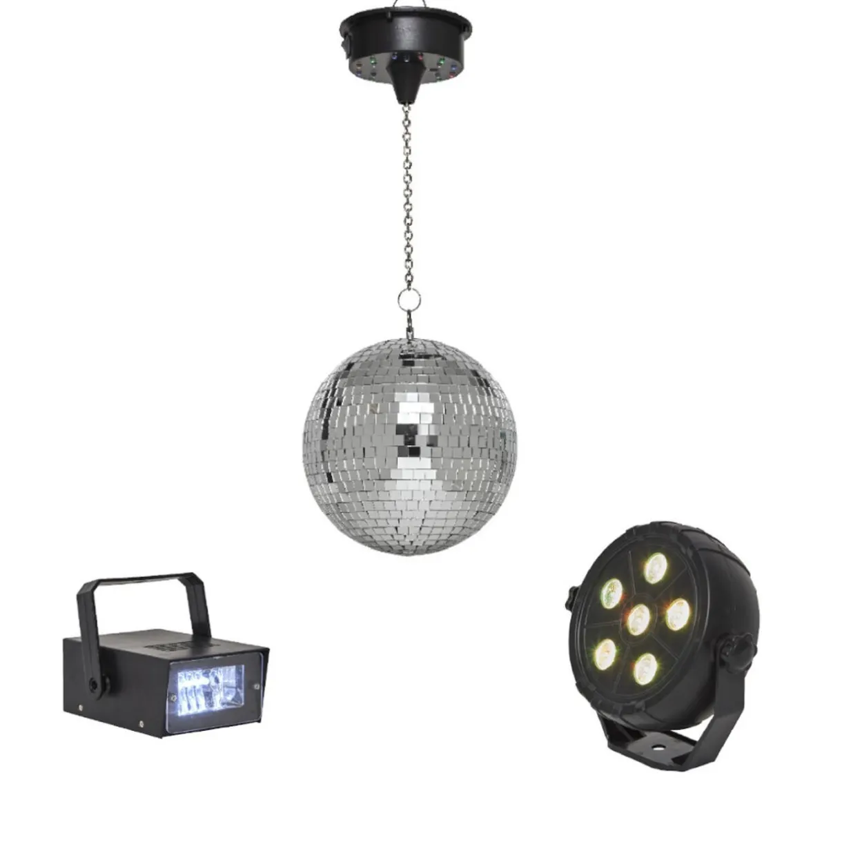 Online Gifi Pack Disco 3 effets de lumière boule à facette stroboscope