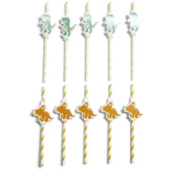 Sale Gifi Paille décor dinosaure x10