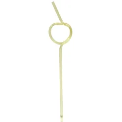 Best Gifi Paille forme tordue plastique réutilisable - Ø0,5x4xH24cm