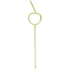 Best Gifi Paille forme tordue plastique réutilisable - Ø0,5x4xH24cm