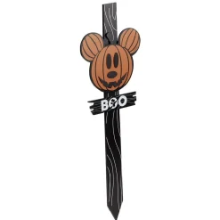 Online Gifi Panneau en bois Disney inscription BOO tête Mickey orange 23,5x2xH80cm