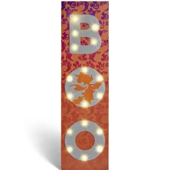 Sale Gifi Panneau lumineux Disney inscription BOO blanc et orange 31x3,5xH110cm