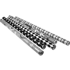 Gifi Papier cadeau blanc noir gris^ Loisirs Créatifs Et Emballage Cadeau