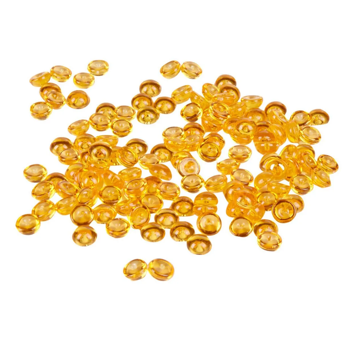 Sale Gifi Perles plates décoratives oranges