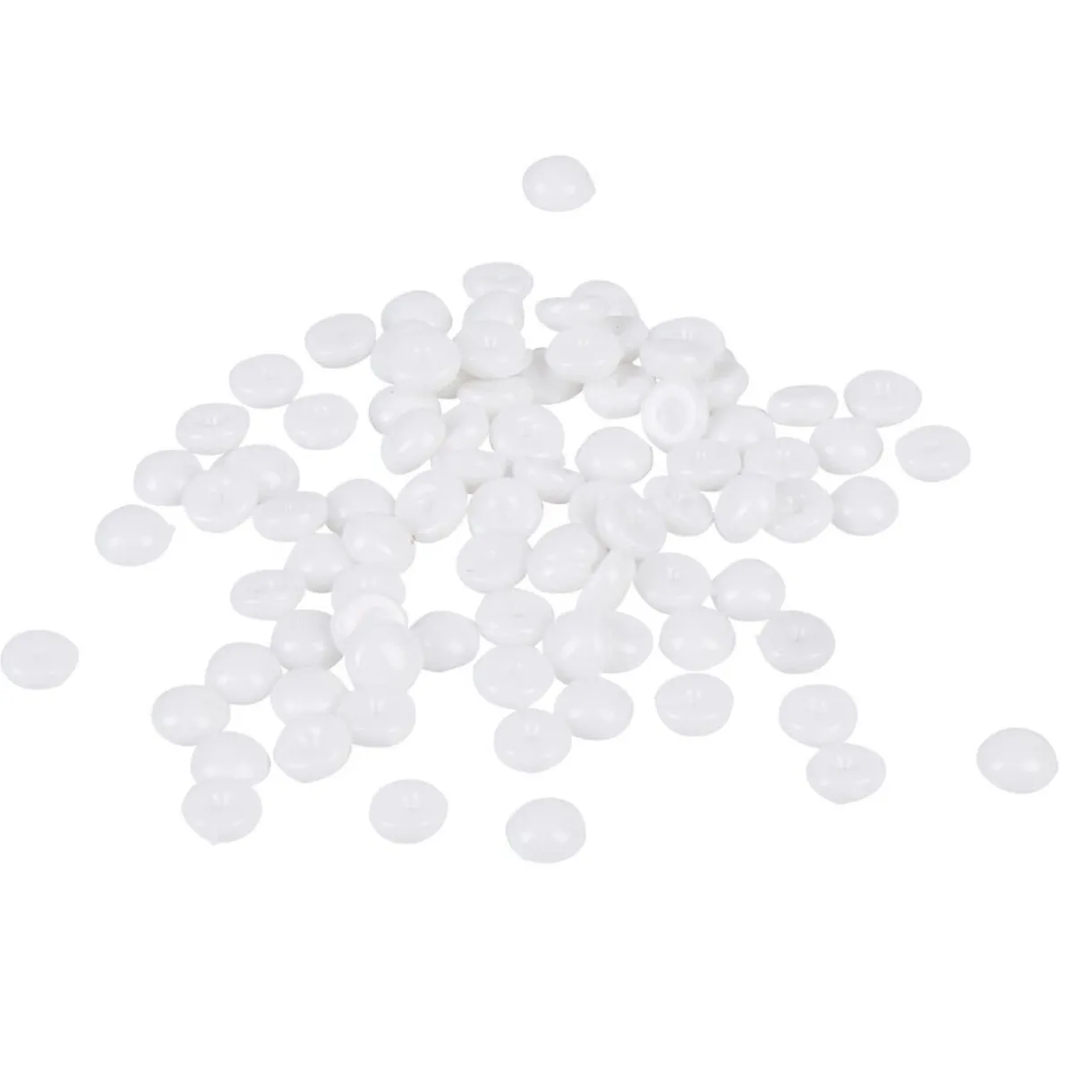 Sale Gifi Perles plates décoratives blanches