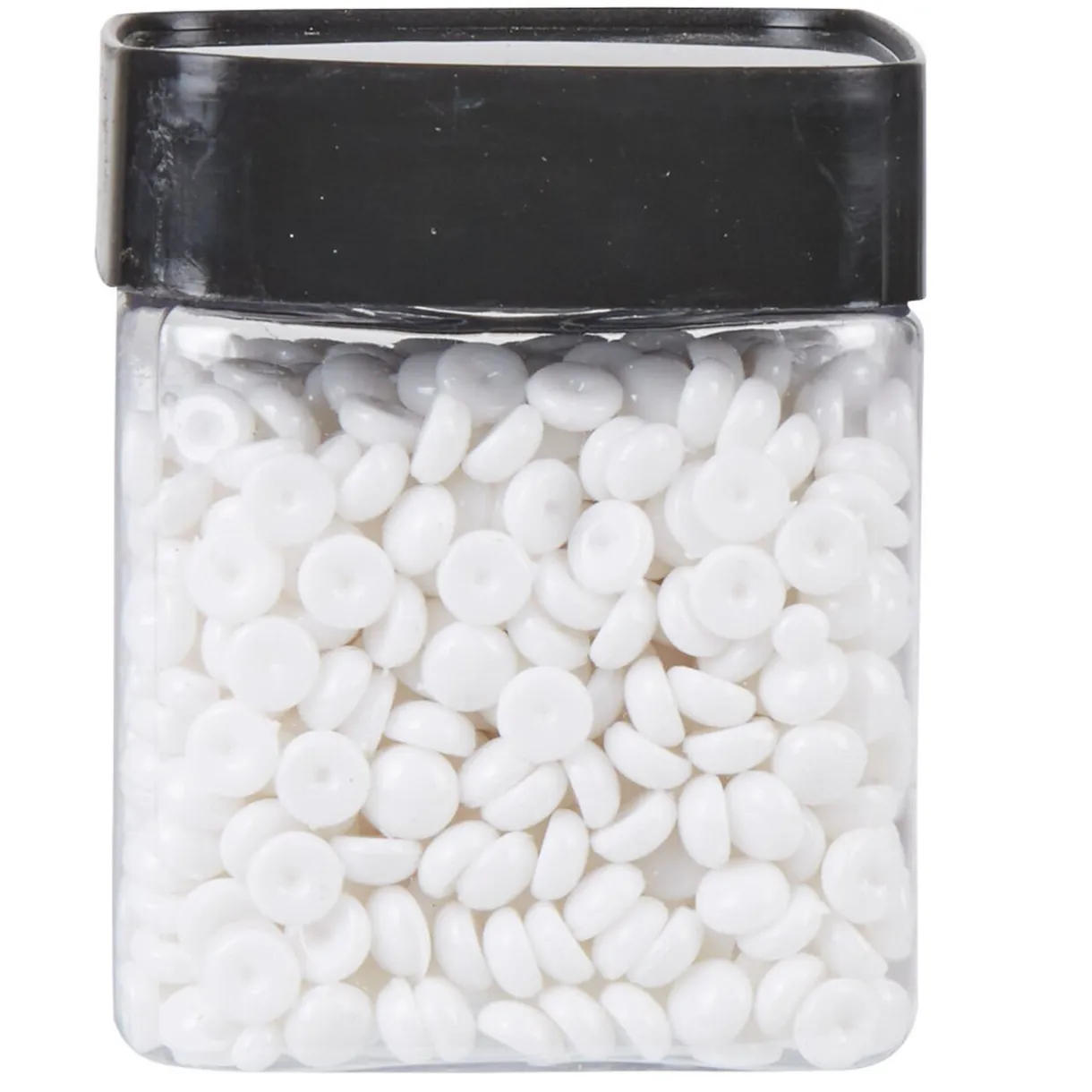 Sale Gifi Perles plates décoratives blanches