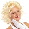 Best Gifi Perruque cheveux bouclés blonds
