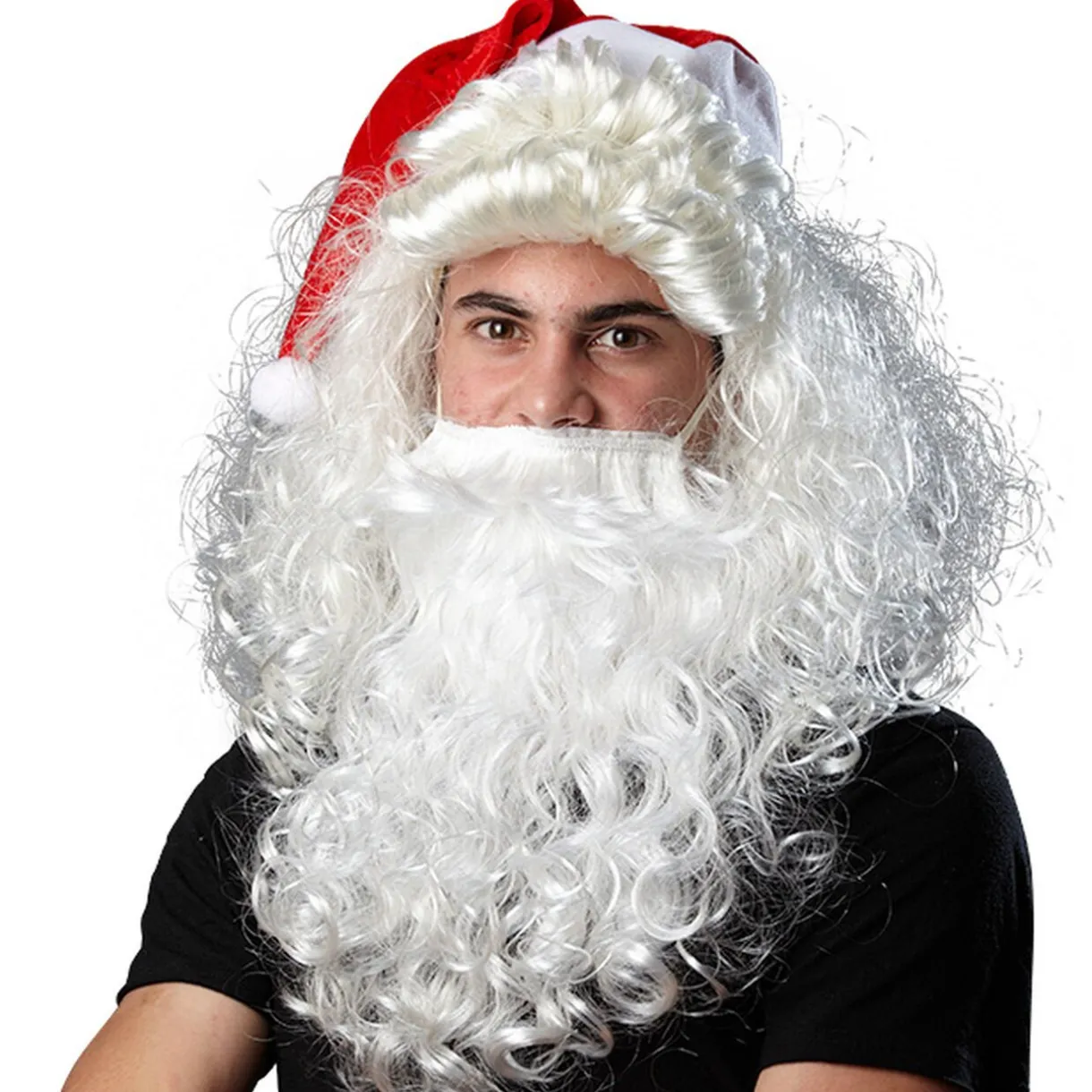 Best Gifi Perruque de Noël cheveux blancs