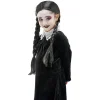 Sale Gifi Perruque enfant gothique 2 nattes noires