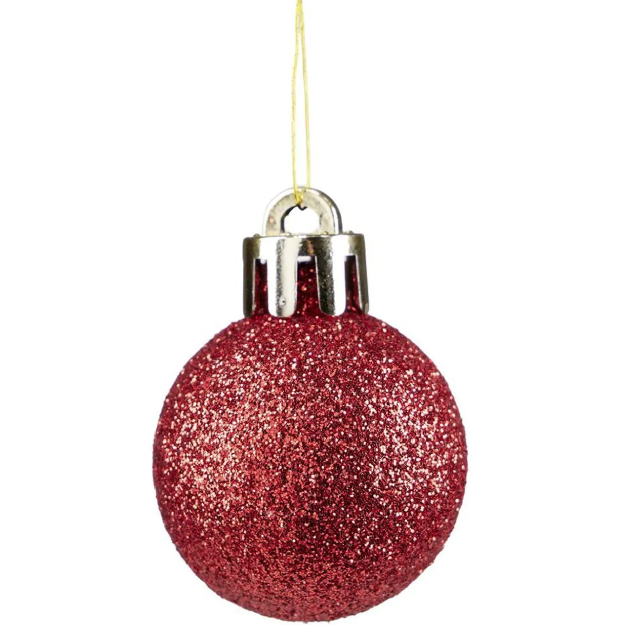 Online Gifi Petite boule de Noël polystyrène rouge Ø3cm x12