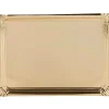 Best Gifi Plateau en carton doré rectangulaire x3