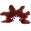 Best Gifi Plume déco rouge bordeaux x6