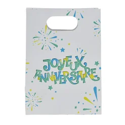Gifi Pochette cadeau Joyeux anniversaire et feux d'artifice x 10^ Loisirs Créatifs Et Emballage Cadeau