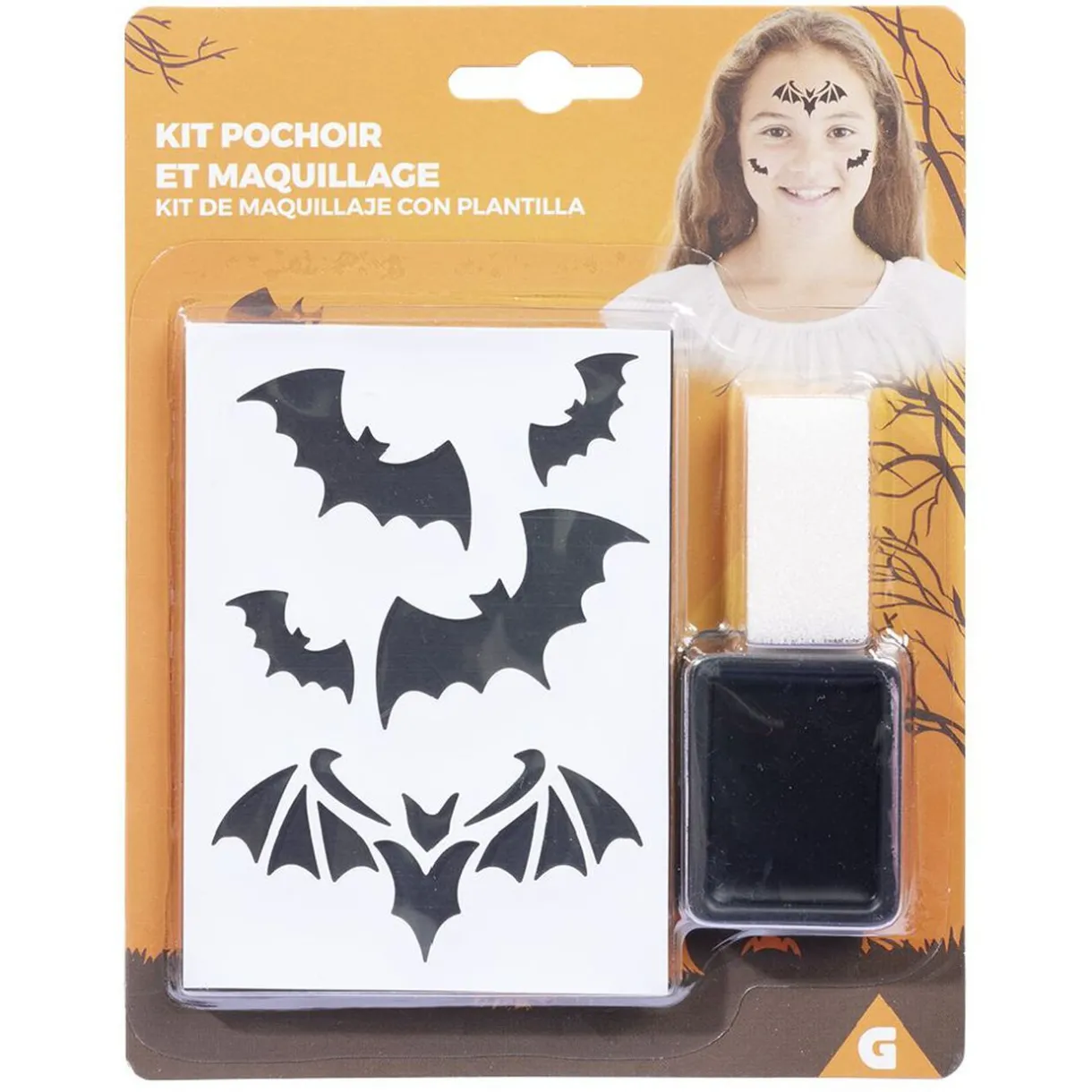 Sale Gifi Pochoir à maquillage Halloween