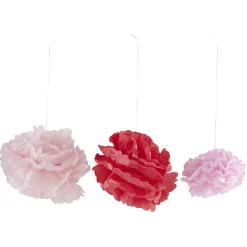 Best Gifi Pompon en papier rose x 3
