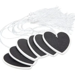 Sale Gifi Porte nom ardoise coeur blanc x6