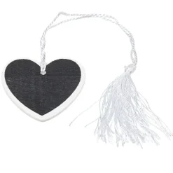 Sale Gifi Porte nom ardoise coeur blanc x6