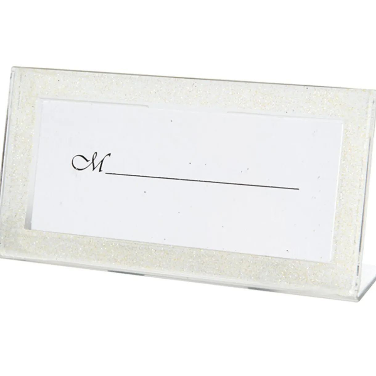 Sale Gifi Porte nom cadre ivoire pailleté