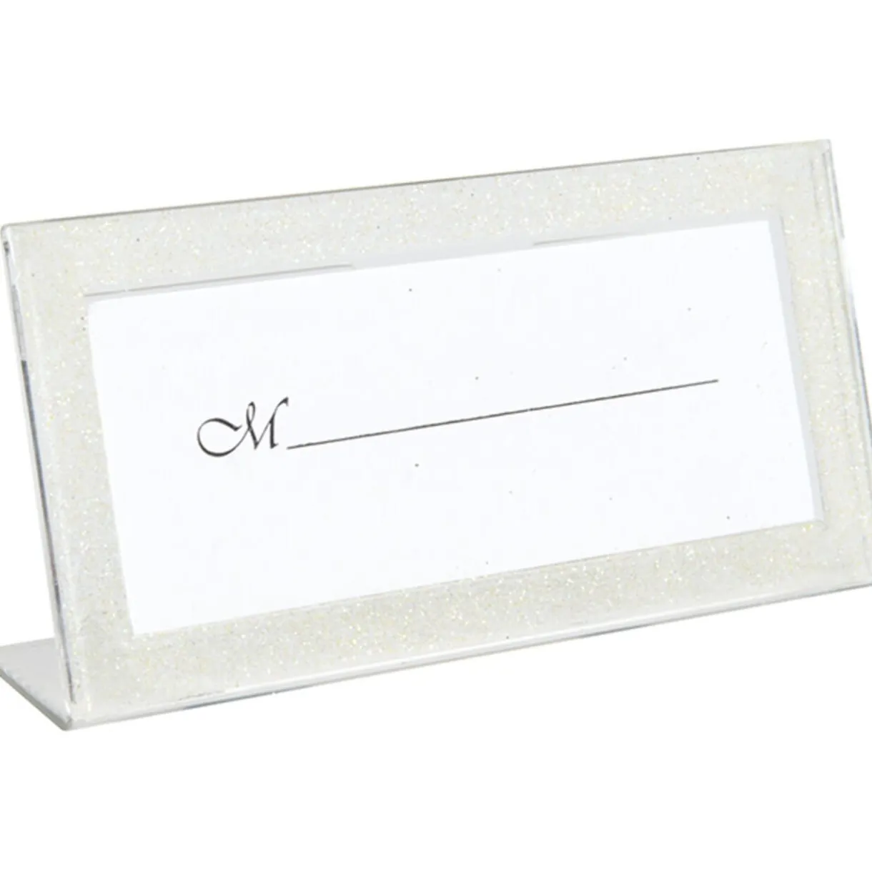 Sale Gifi Porte nom cadre ivoire pailleté