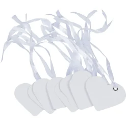 Sale Gifi Porte nom coeur blanc avec ruban x10