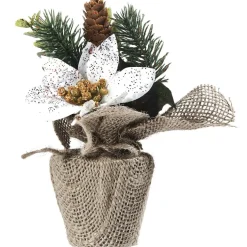 Gifi Pot de fleur pailleté déco de table^ Table De Noël