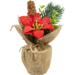 Gifi Pot de fleur pailleté déco de table^ Table De Noël