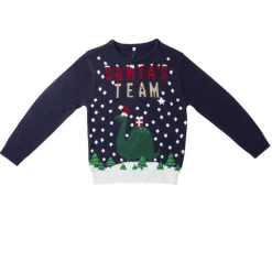 Gifi Pull de Noël enfant Santa's Team licorne rose^ Déguisement Et Tenue De Noël