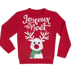Gifi Pull de Noël enfant taille 6-8 ans^ Déguisement Et Tenue De Noël